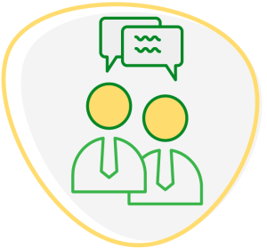 icono personas comunicándose